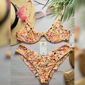 Billabong 🌼 Floral Underwire Top | Fiji Bikini Bottoms 💕🏝👙